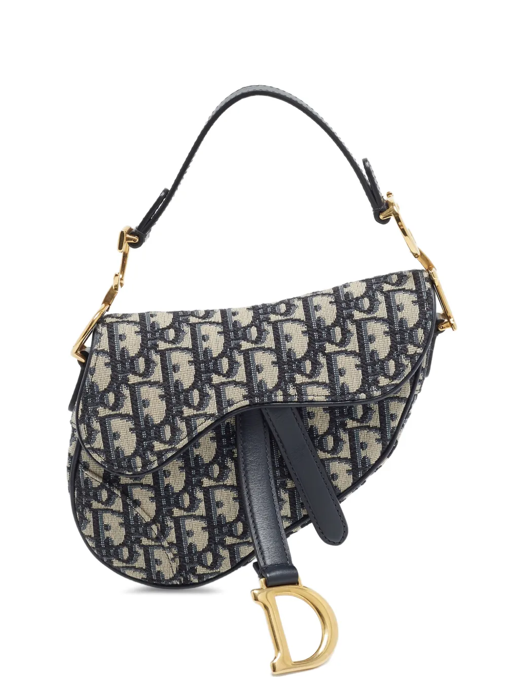 Christian Dior Pre-Owned 2018 mini Saddle Oblique handbag - Blu