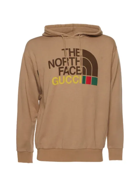 Gucci Pre-Owned x The North Face logo-print hoodie