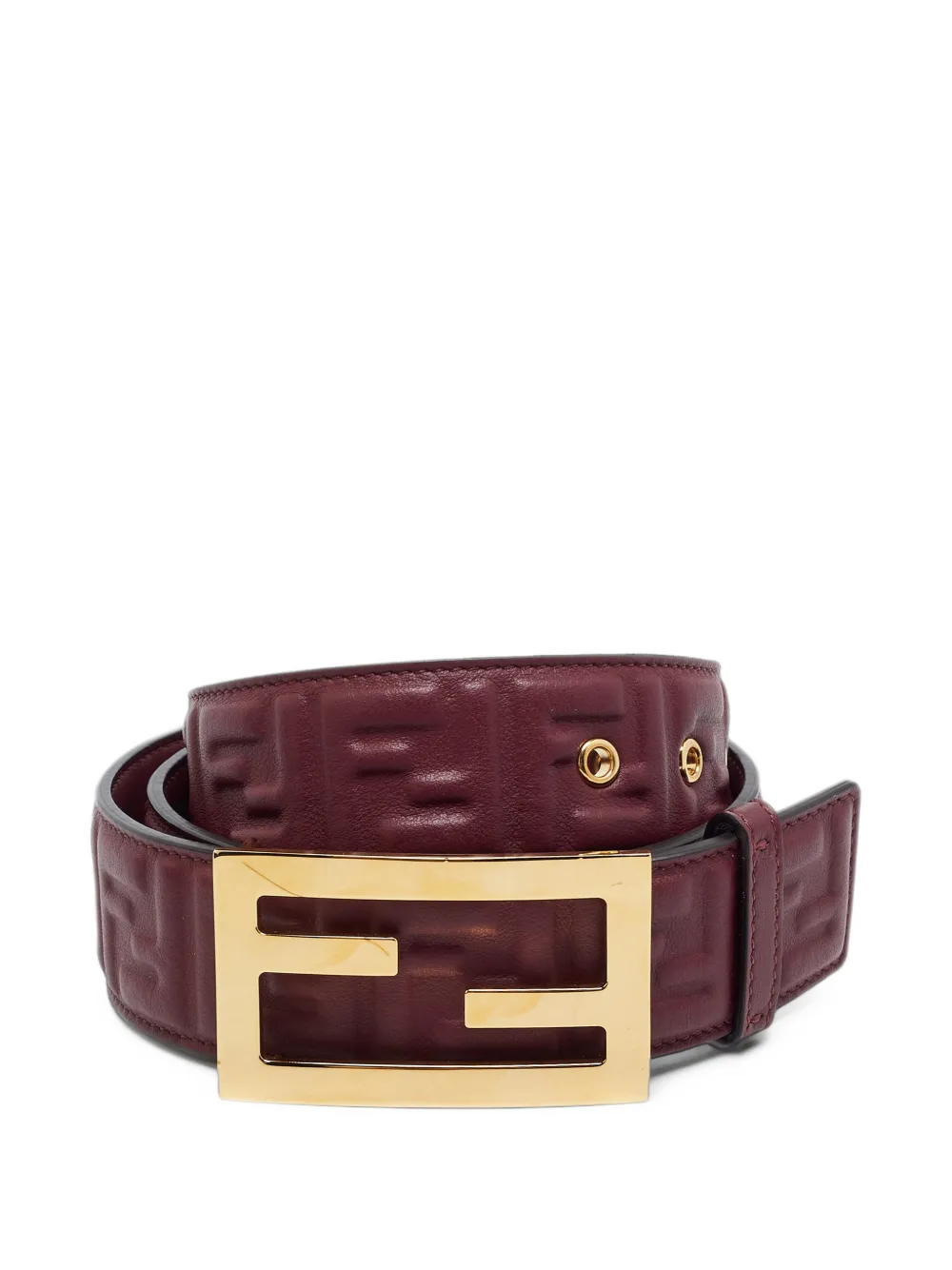 Fendi Pre-Owned FF Zucca reversible belt - Rot