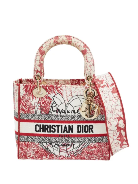 Christian Dior Pre-Owned 2021 medium Lady D-Lite Toile de Jouy tote bag