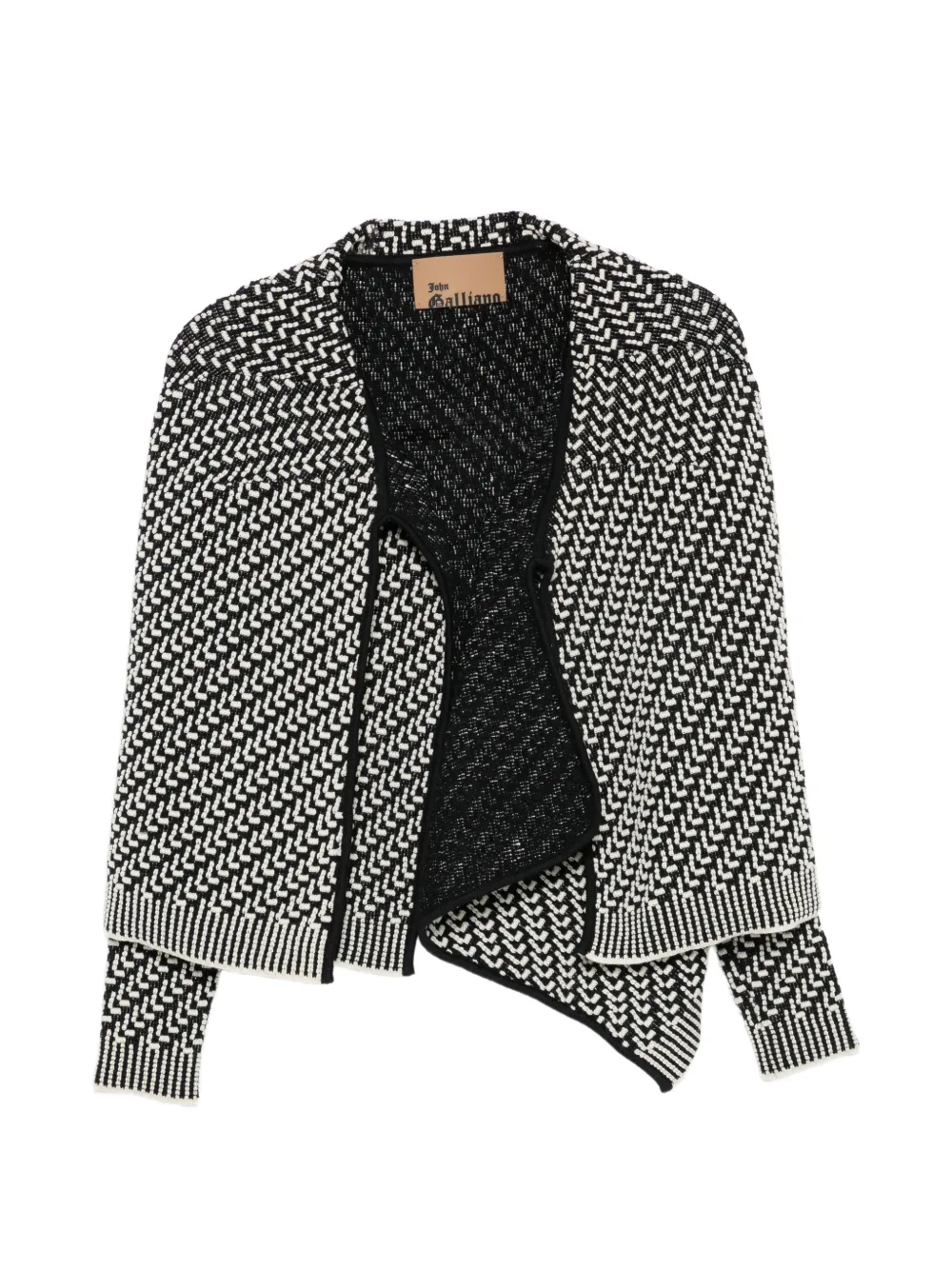 John Galliano Pre-Owned 2010s Jacke mit Muster - Schwarz