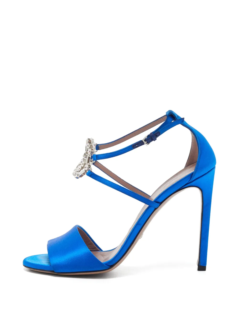 Gucci Pre-Owned Interlocking G crystal-embellished sandals - Blau