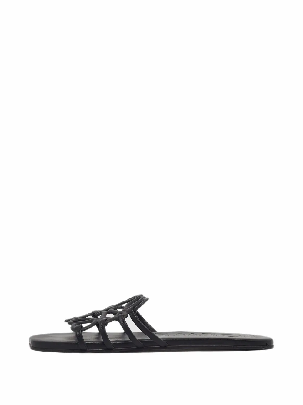 Loewe Pre-Owned Anagram leather flat sandals - Schwarz
