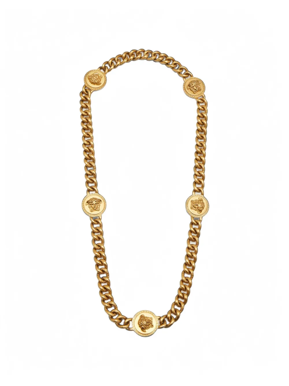 Versace Pre-Owned Medusa curb-chain necklace - Gold