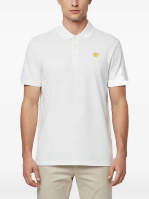Versace Pre-Owned embroidered-logo polo shirt