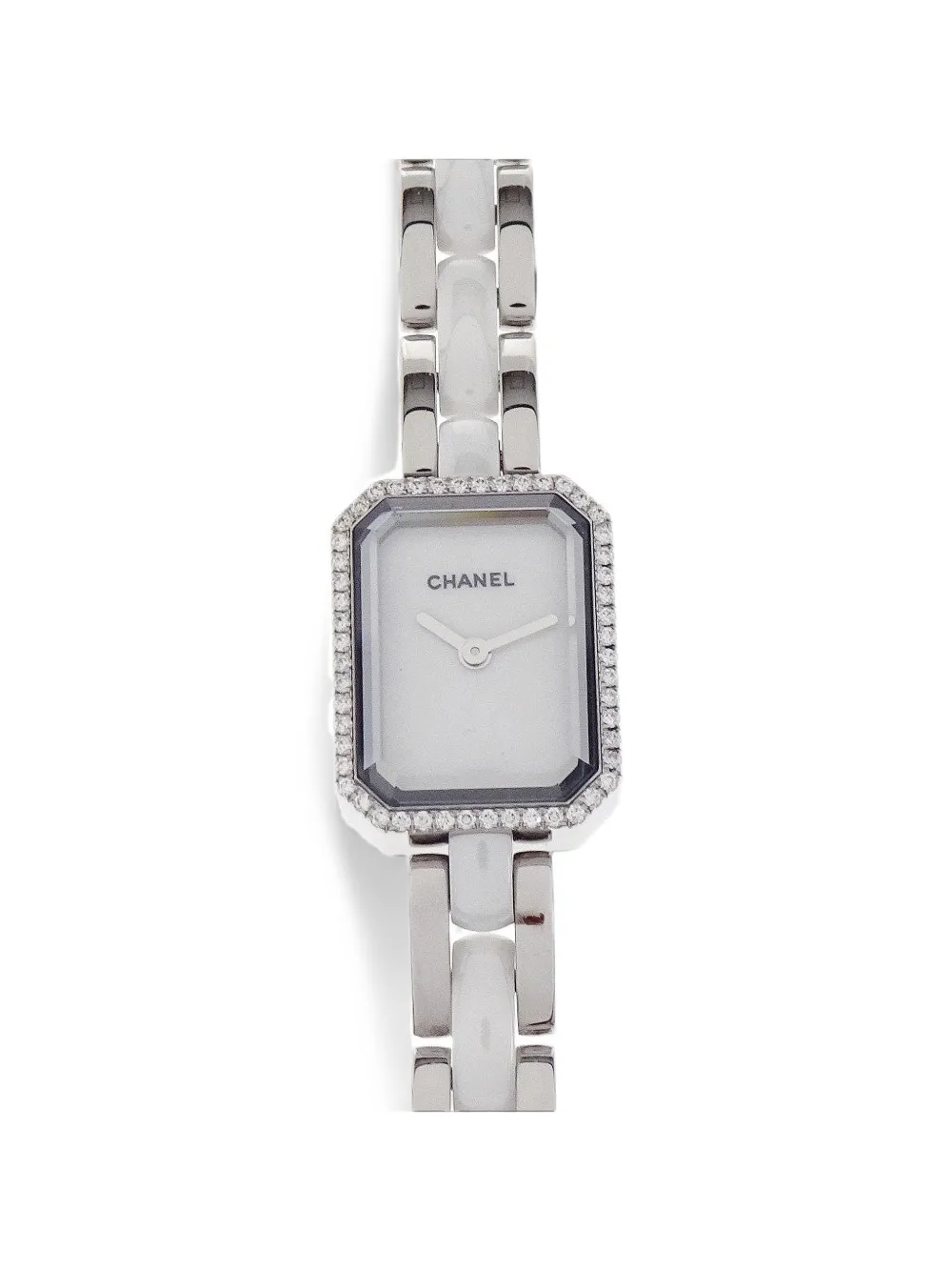Pre-owned Chanel Première Triple Bracelet 34mm Watch In 白色