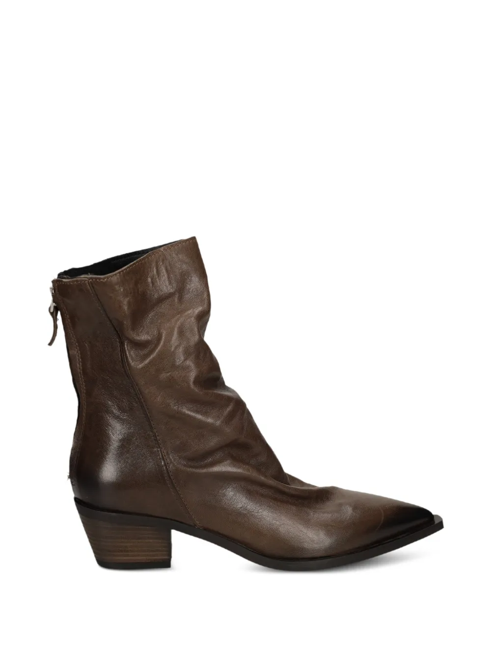 mimmu bottines à bout pointu - Marron