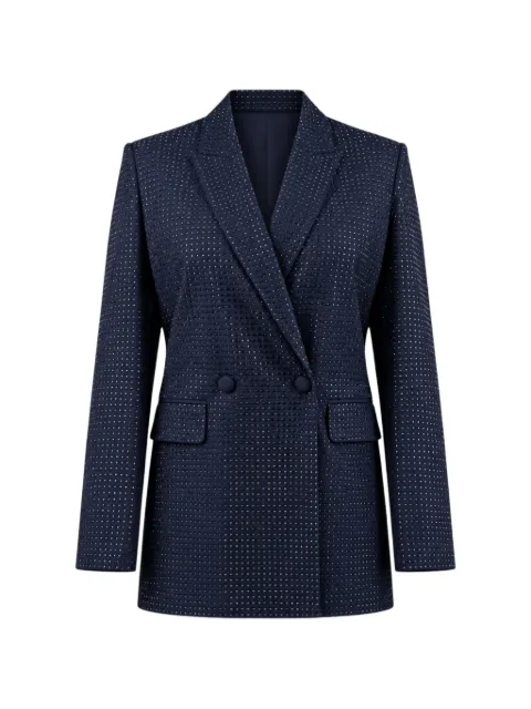 PINKO rhinestone-embellished double-breasted blazer