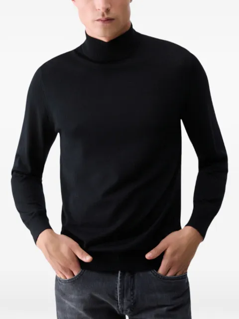LIU JO mock-neck sweater in wool merino