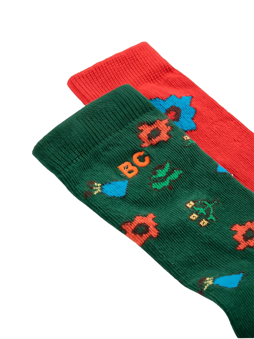 Bobo Choses Blossom socks (set of two) Groen