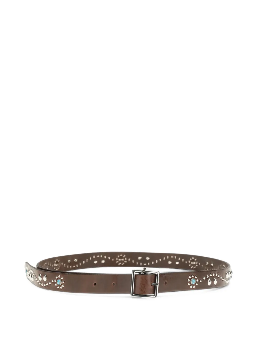 Htc Los Angeles Glendale stud-embellished belt - Marrone