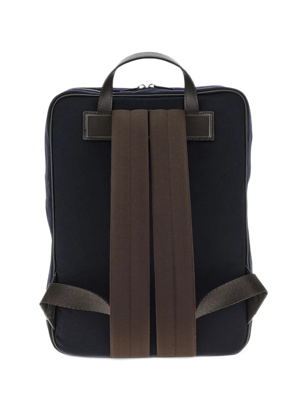 Paul & Shark leather-trim cashmere backpack Blauw