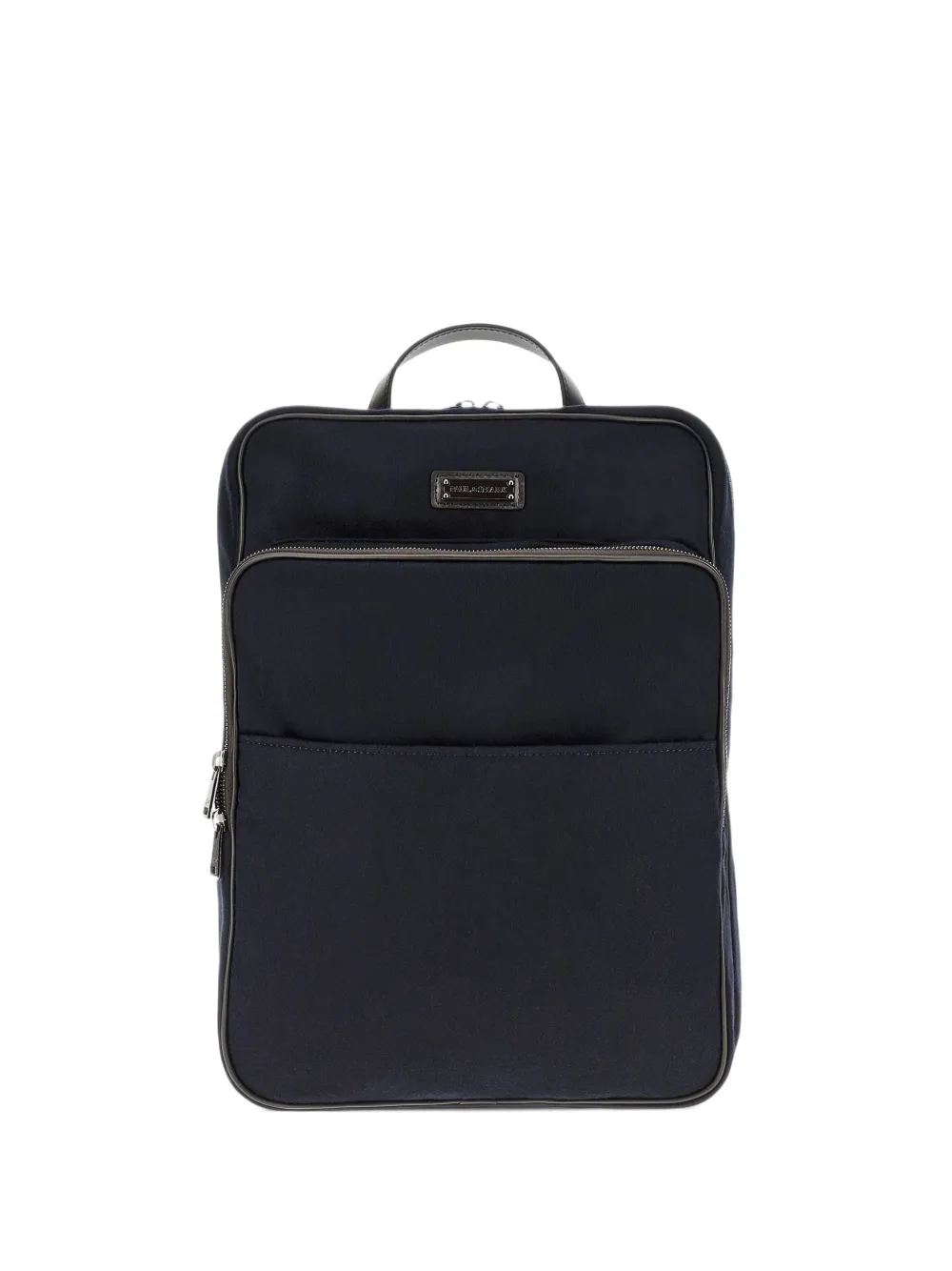 Paul & Shark leather-trim cashmere backpack - Bleu Paul & Shark leather-trim cashmere backpack - Bleu