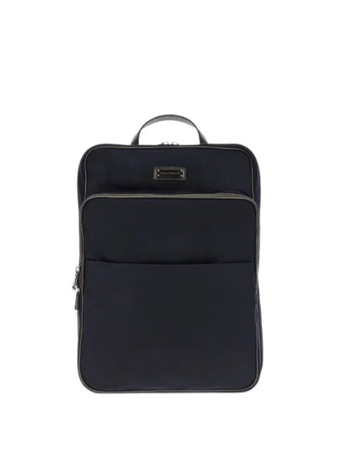 Paul & Shark leather-trim cashmere backpack