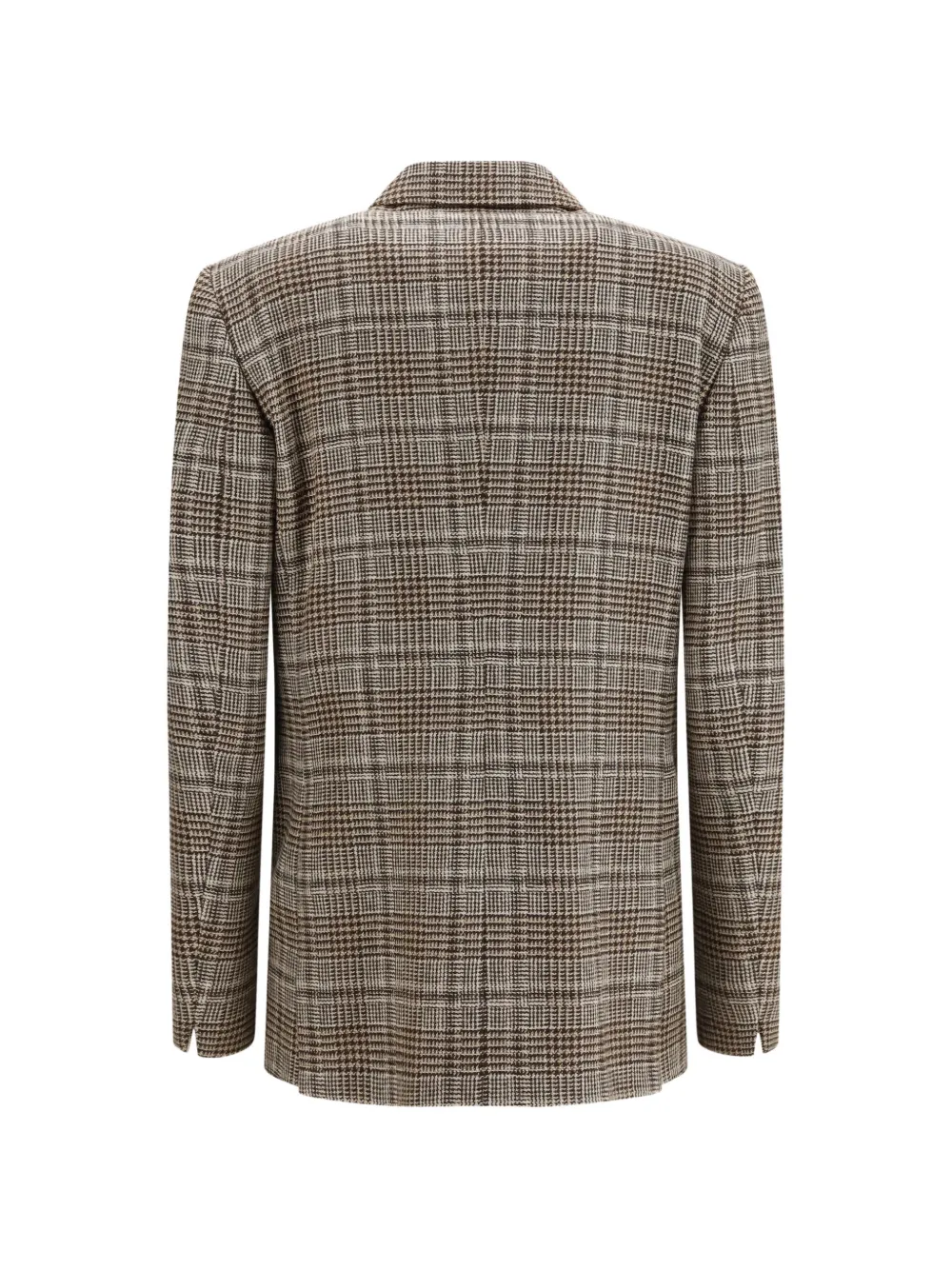 Lardini Blazer met Prince of Wales-patroon en dubbele rij knopen Bruin