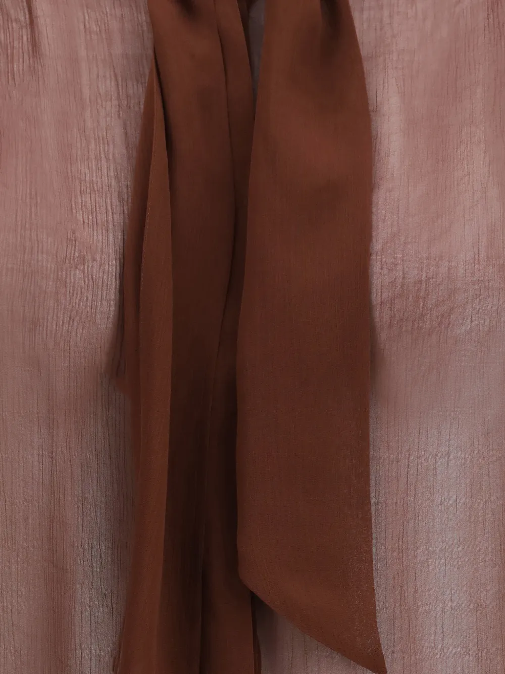 Lardini Blouse met strik Bruin