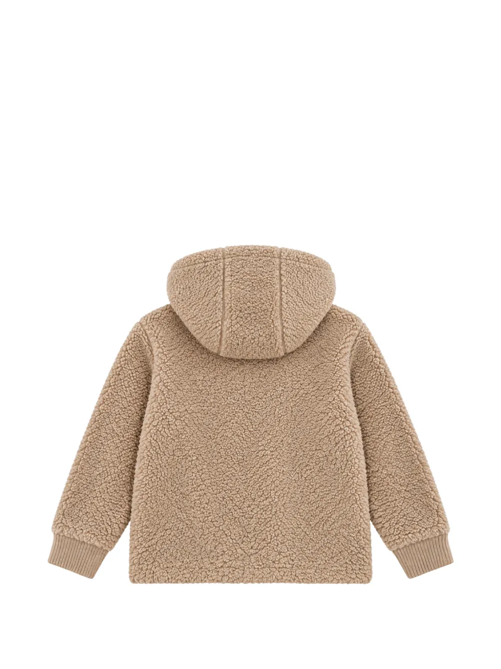 Paolo Pecora Kids fleece hooded jacket Beige
