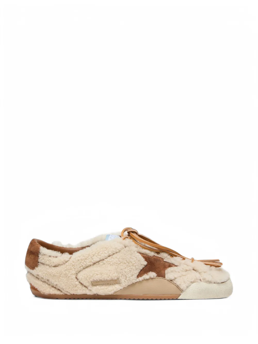 Golden Goose Sneakers True Star in shearling - Toni neutri