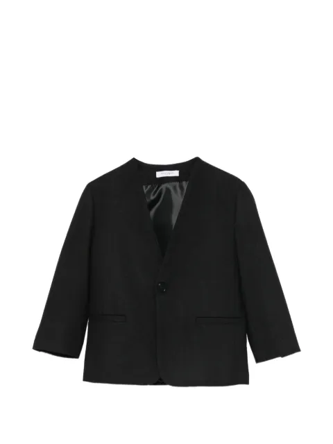 Paolo Pecora Kids collarless single-breasted jacket