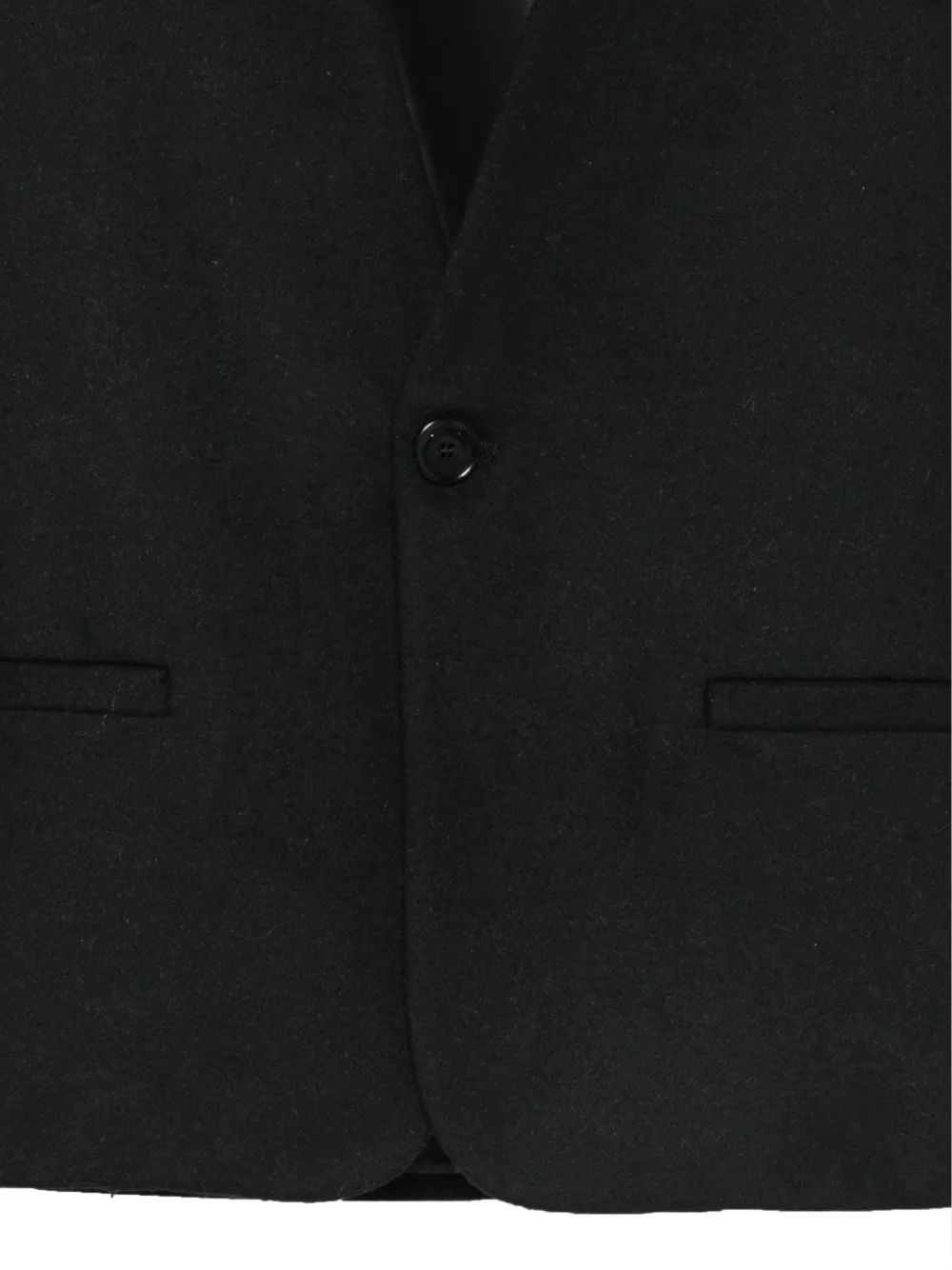 Paolo Pecora Kids collarless single-breasted jacket Zwart