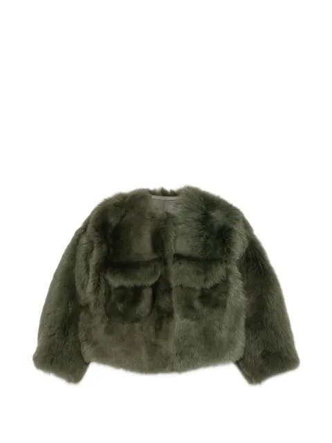 Manzoni 24 lambskin flap-pocket jacket