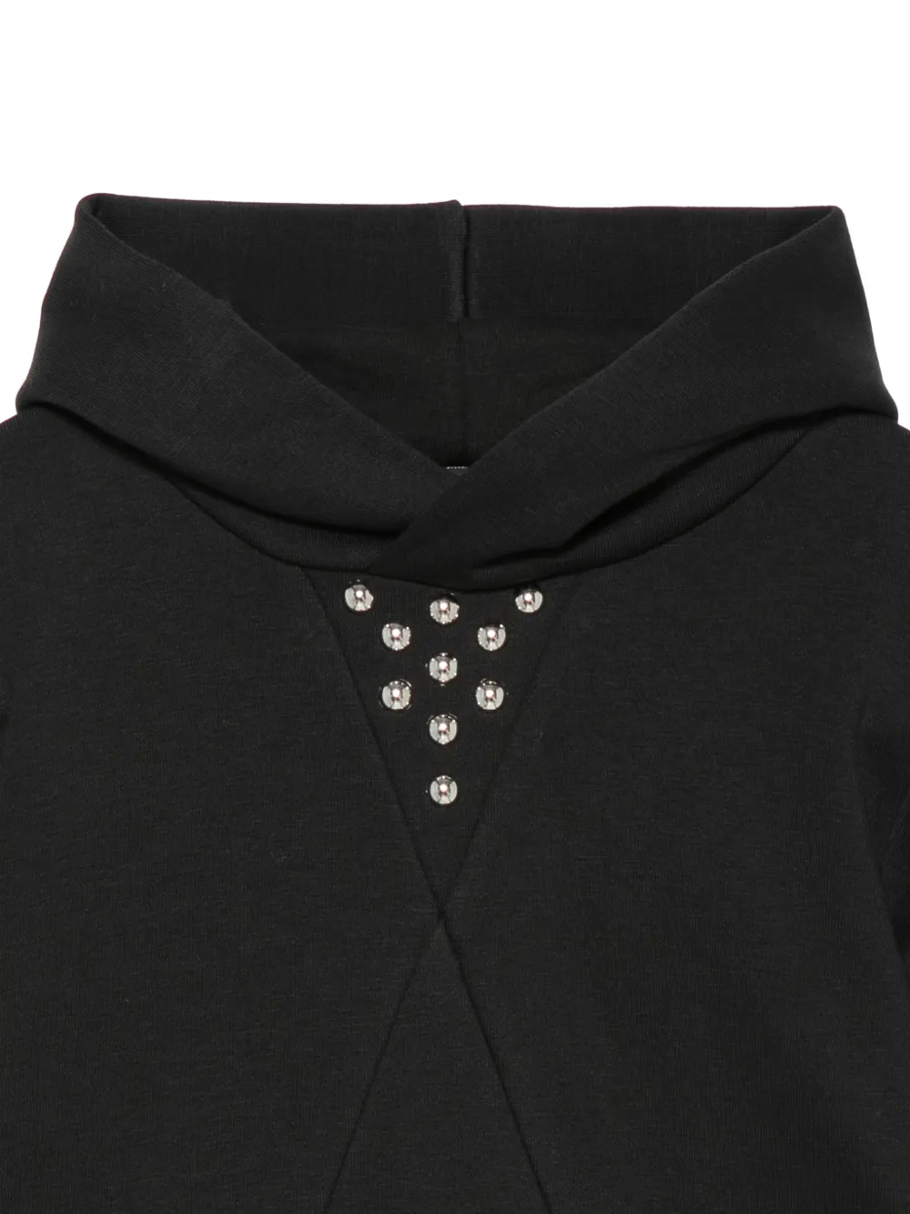 John Richmond Junior stud-embellished hoodie Zwart