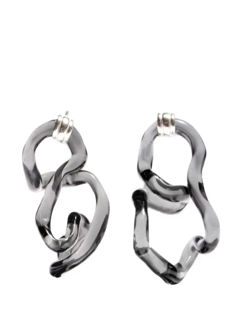 SALVÁREA Interconexión L glass earrings