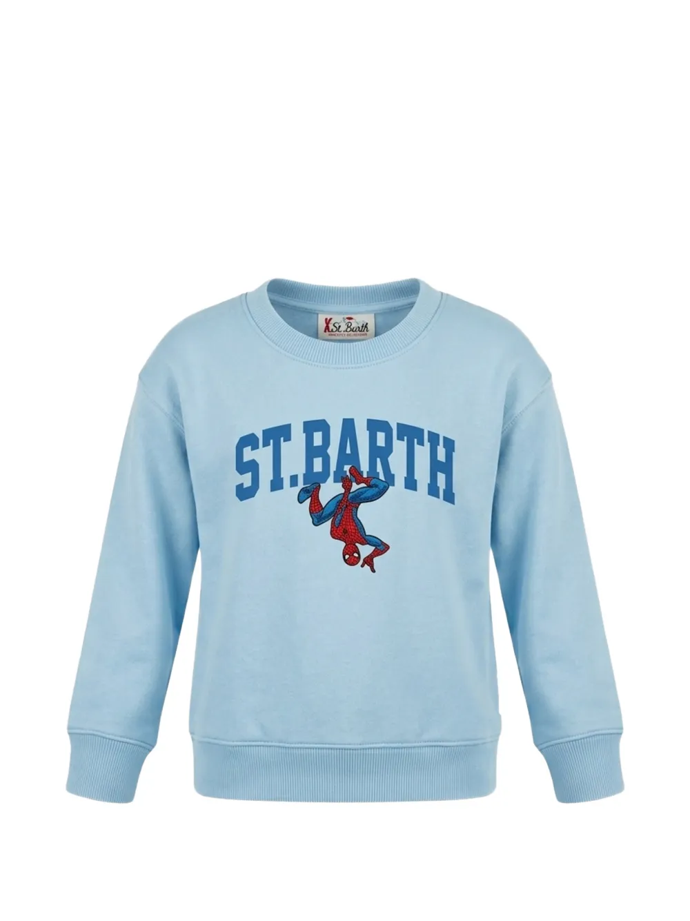 MC2 Saint Barth Kids Spider- print sweater Blauw