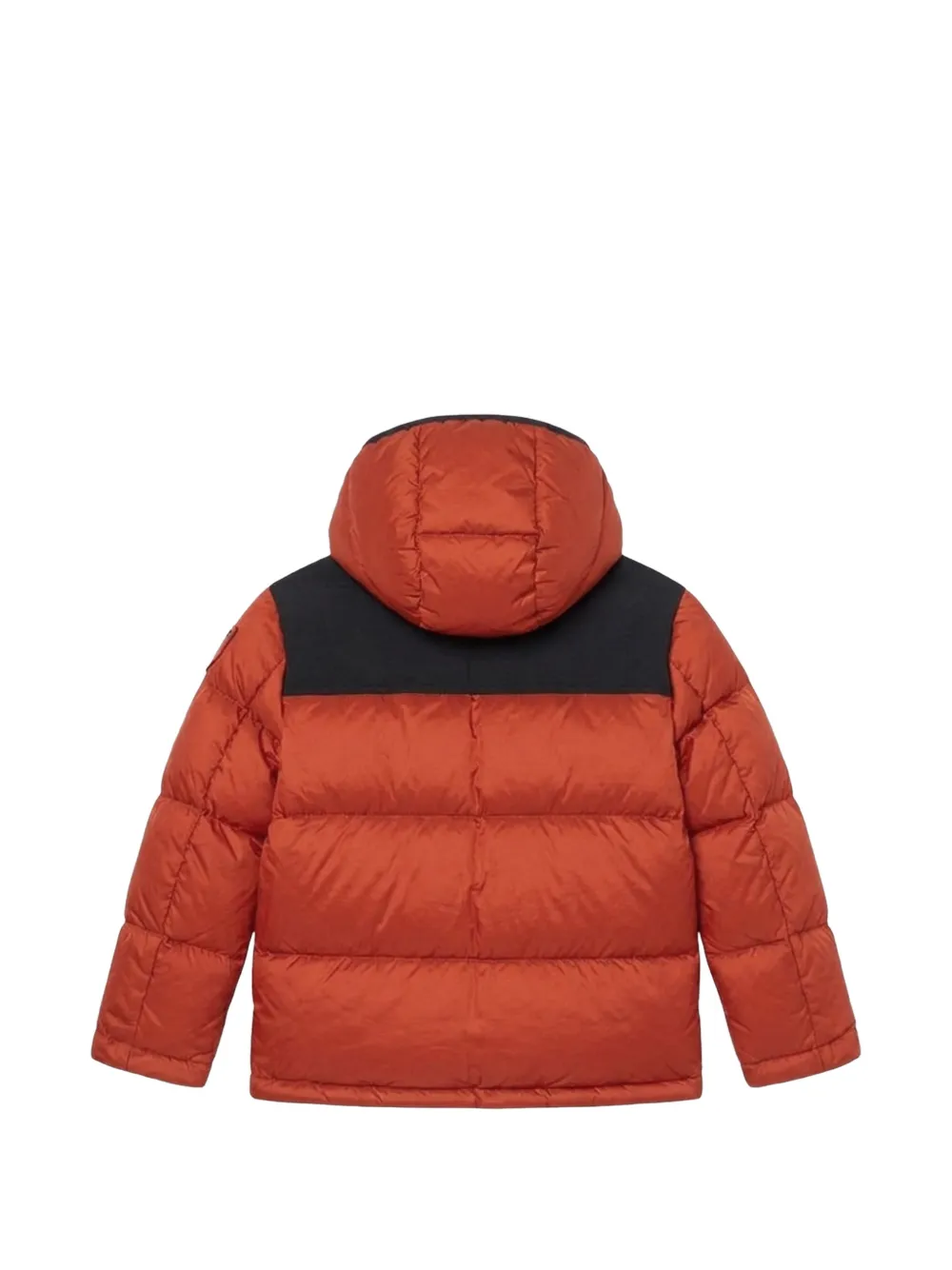 Blauer Jack met capuchon Oranje