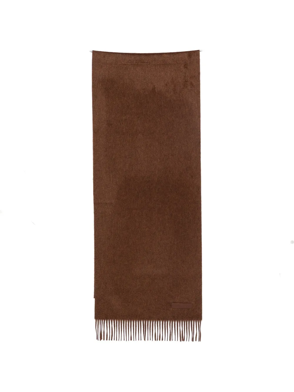 Zegna Sjaal met logopatch Bruin