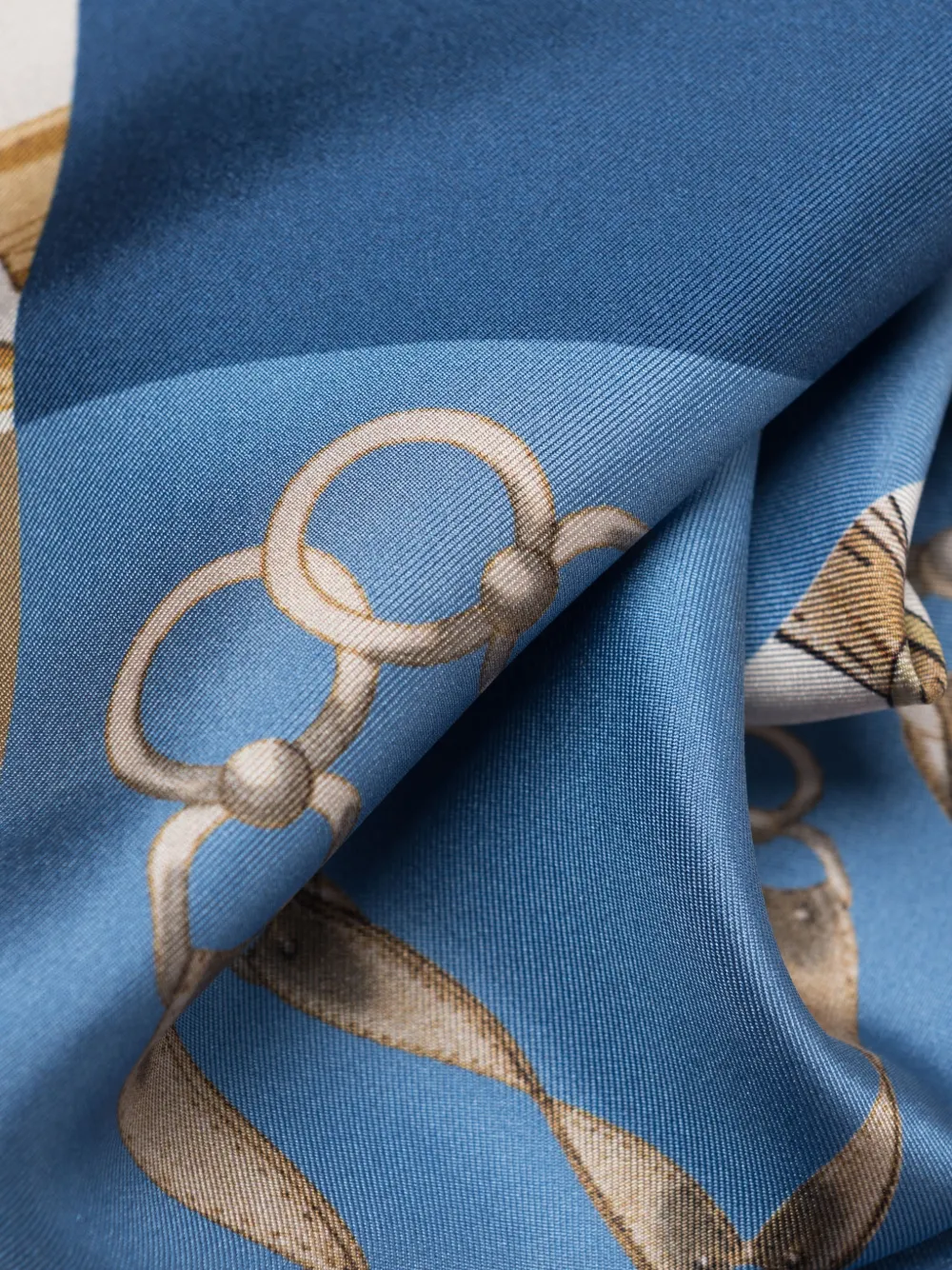 Elizabetta San Siro sjaaltje met ruitermotief Blauw