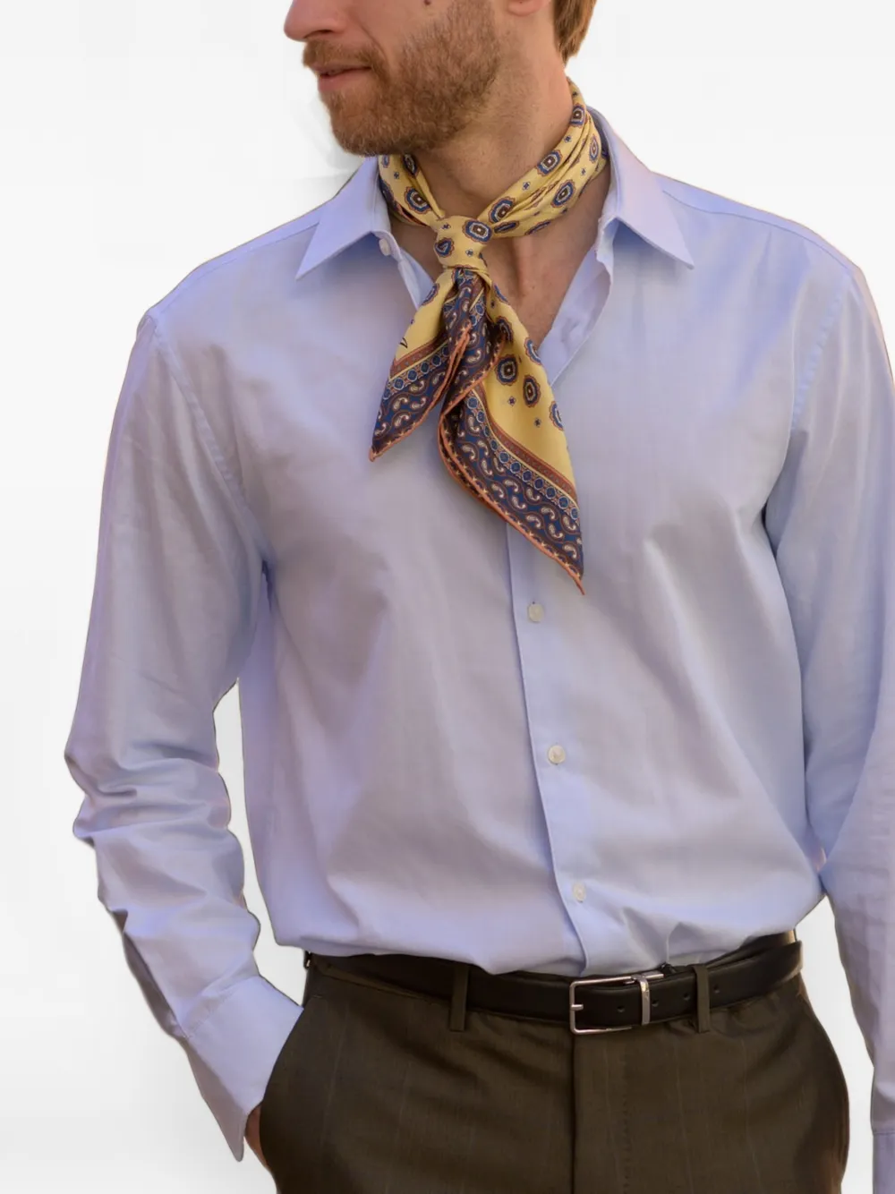 Elizabetta Orsini sjaaltje met medaillon-print Beige