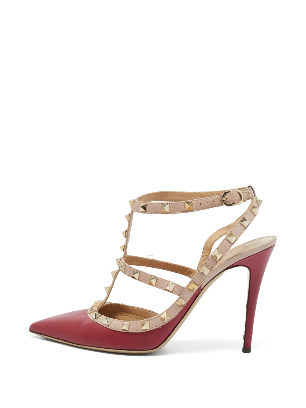 Valentino Garavani Pre-Owned Rockstud caged pumps - Rot