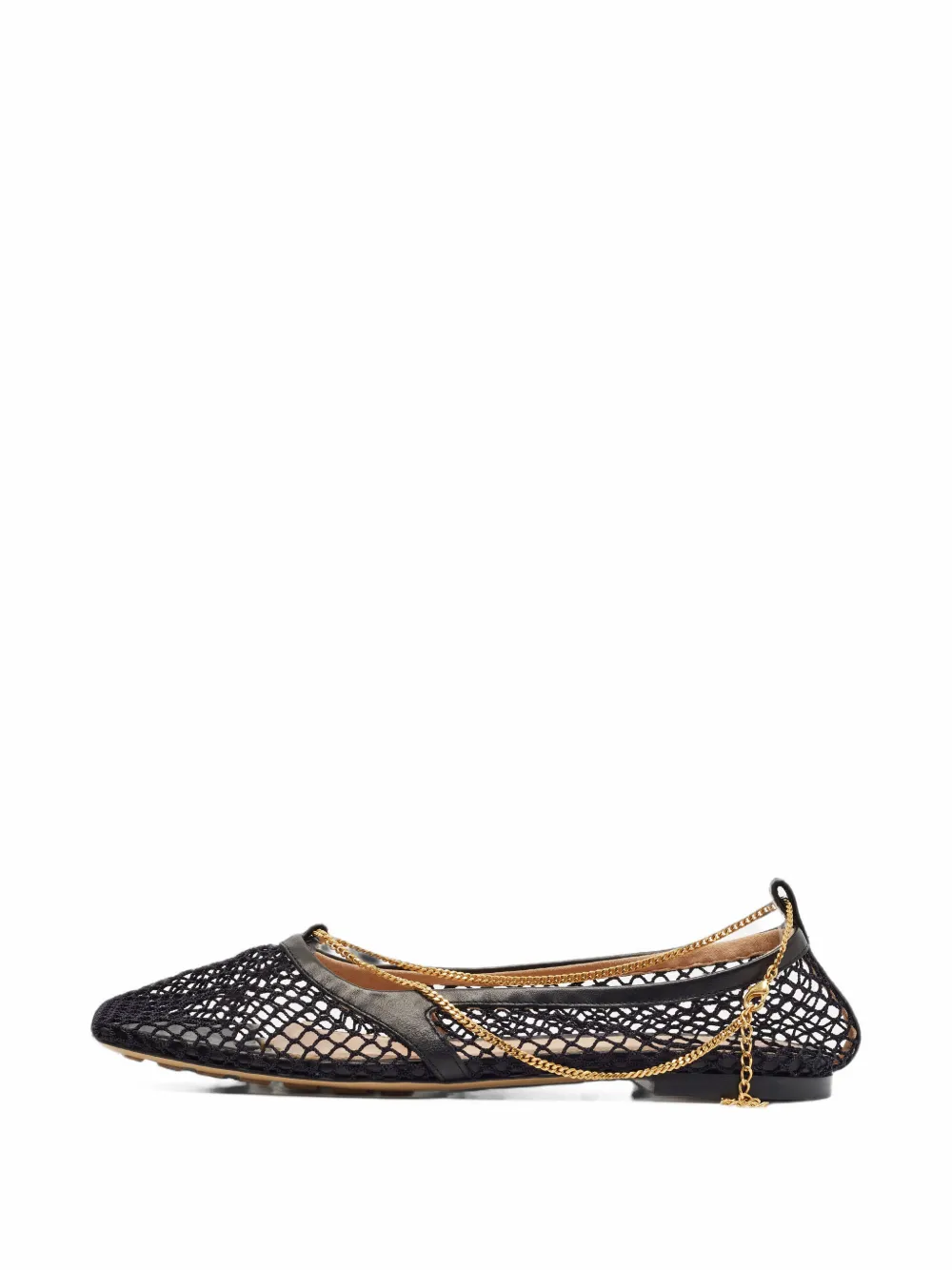 Bottega Veneta Pre-Owned ballerines en résille stretch - Noir Bottega Veneta Pre-Owned ballerines en résille stretch - Noir