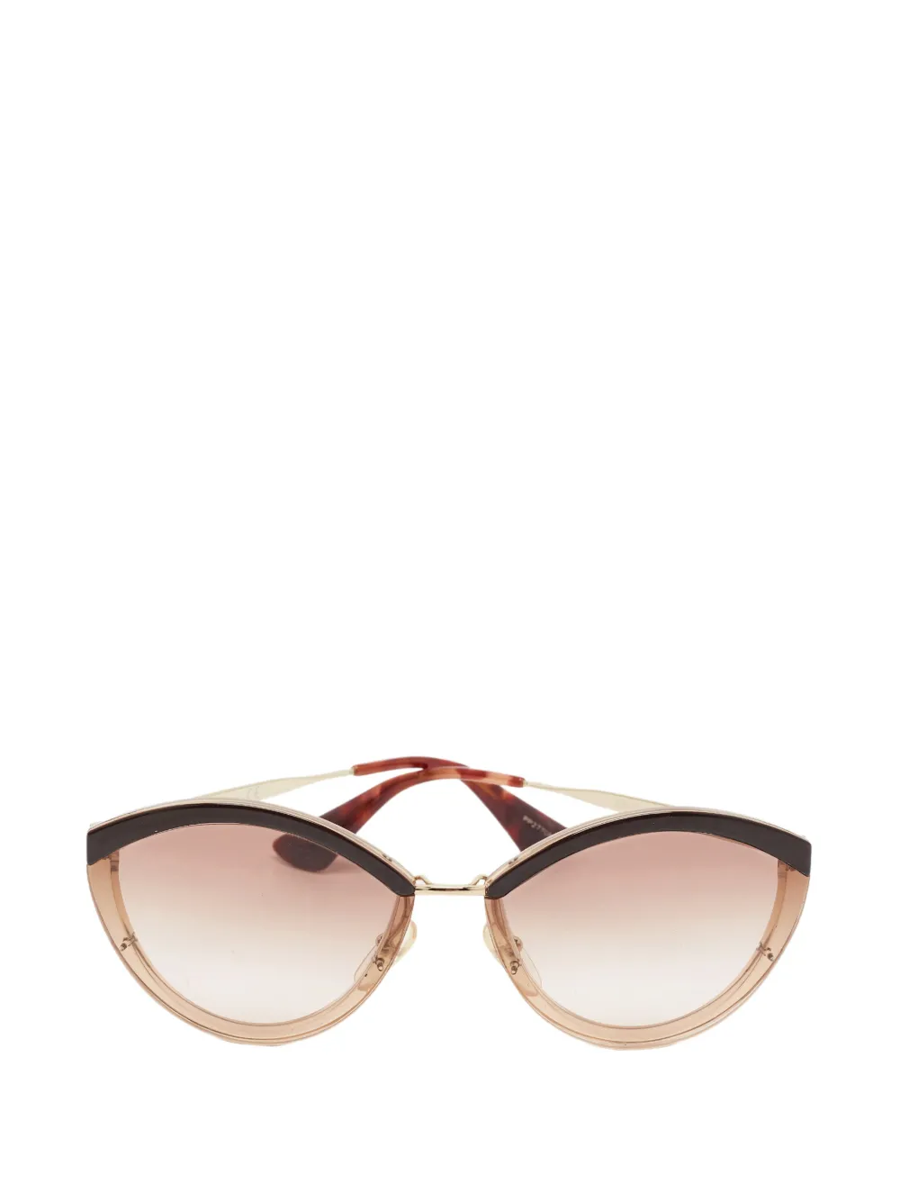 Prada Pre-Owned Occhiali da sole Cinema cat-eye - Toni neutri