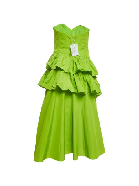 Marchesa Notte Abito midi con ruches