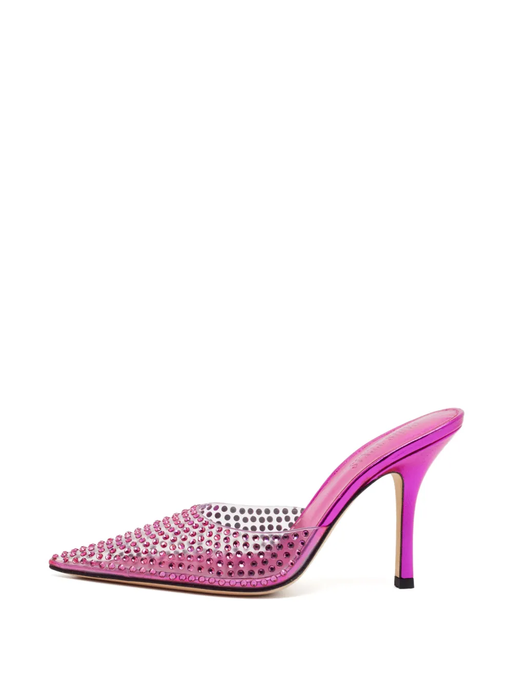 Paris Texas crystal-embellished mules - Weiß