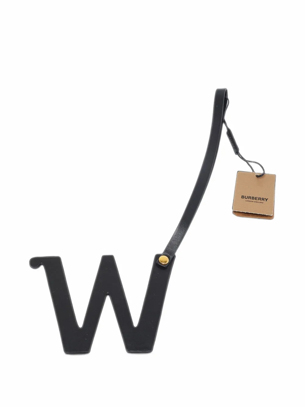 Burberry Pre-Owned Alphabet W studded bag charm - Schwarz