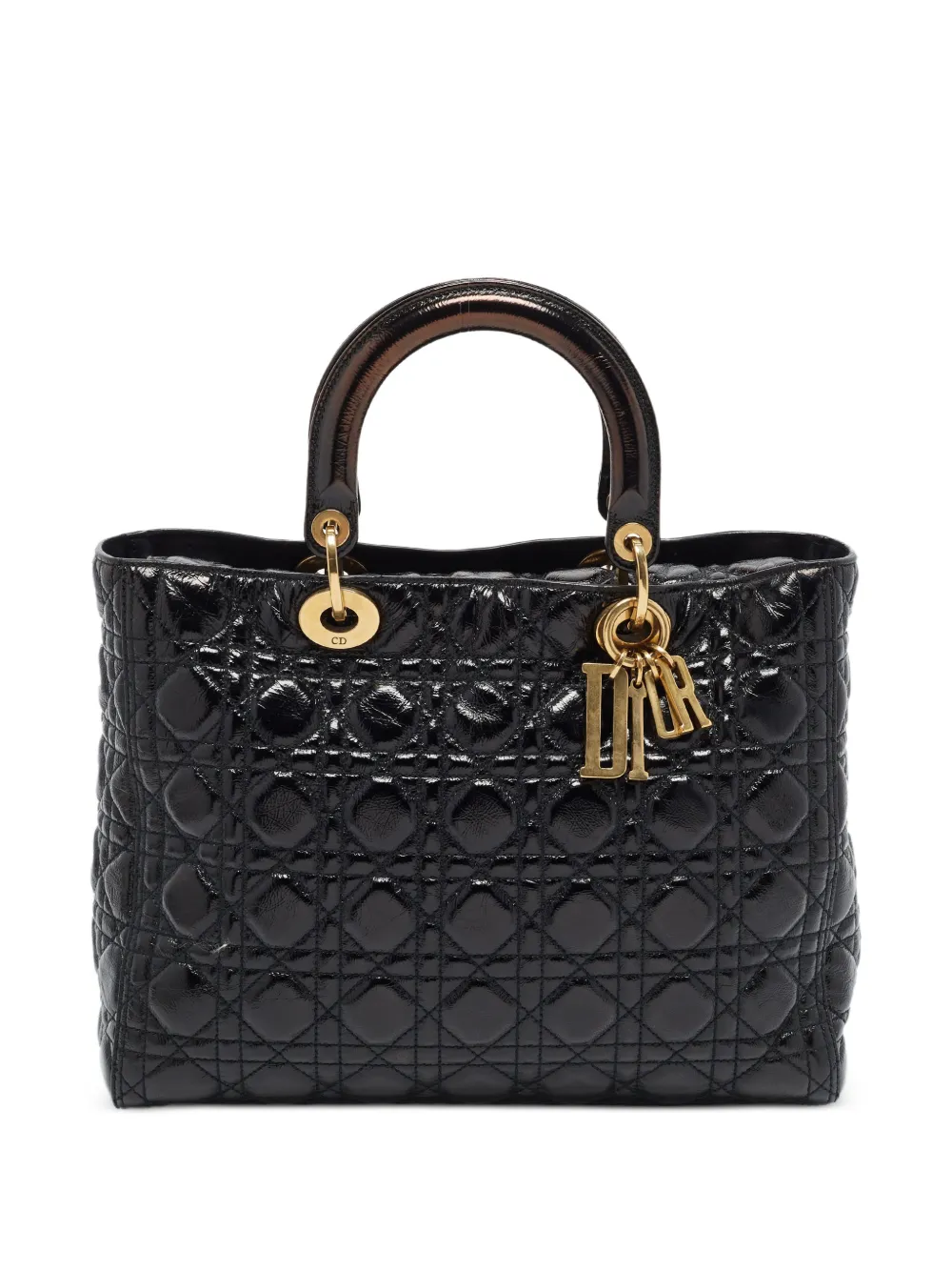 Christian Dior Pre-Owned 2017 Lady Dior Cannage leather tote bag - Schwarz