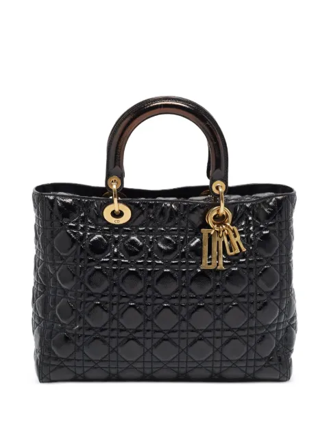Christian Dior Pre-Owned 2017 Lady Dior Cannage leather tote bag