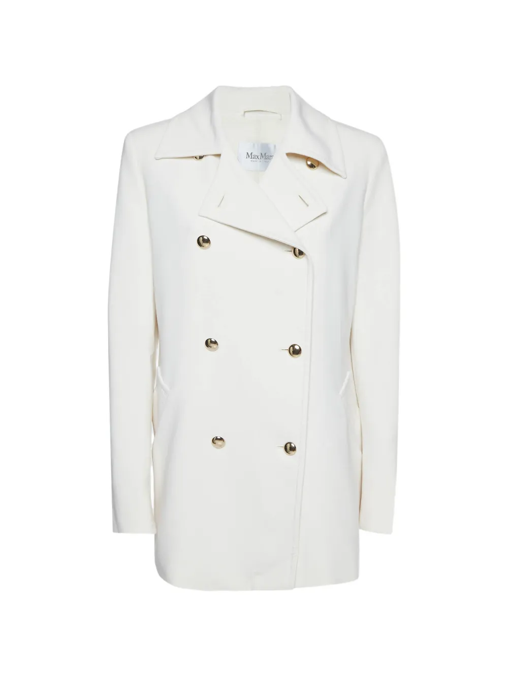 Max Mara Rebus double-breasted coat - White
