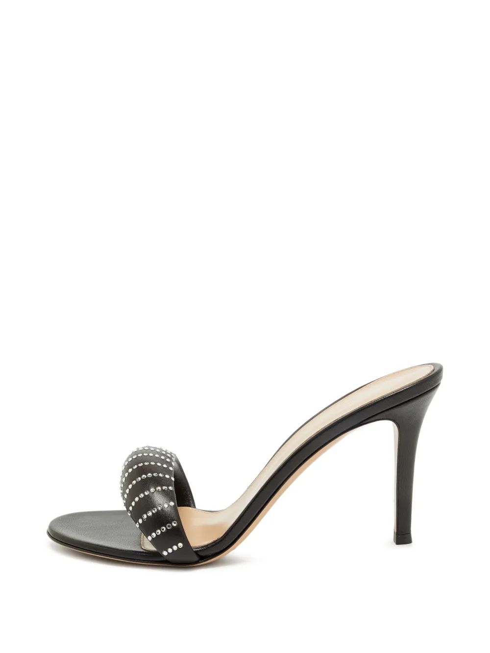Gianvito Rossi Bijoux crystal-embellished heeled sandals - Black