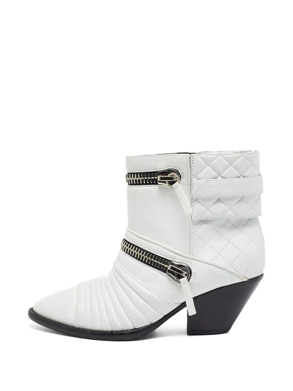 Giuseppe Zanotti Vintage Olinda zip-detail ankle boots - Weiß