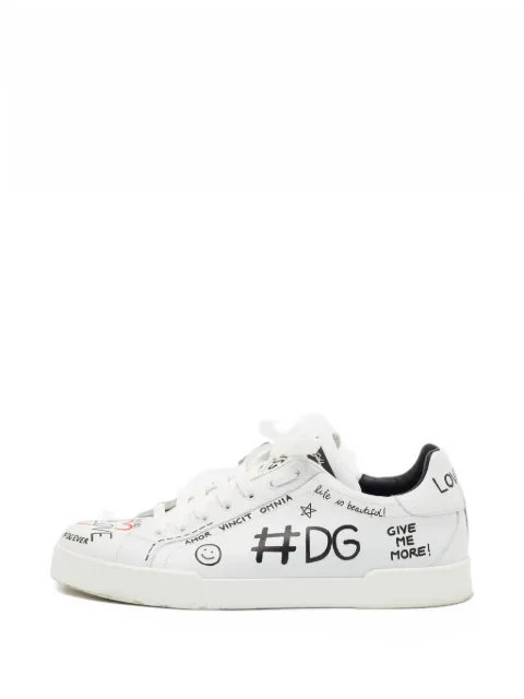 Dolce & Gabbana Pre-Owned Portofino graffiti sneakers