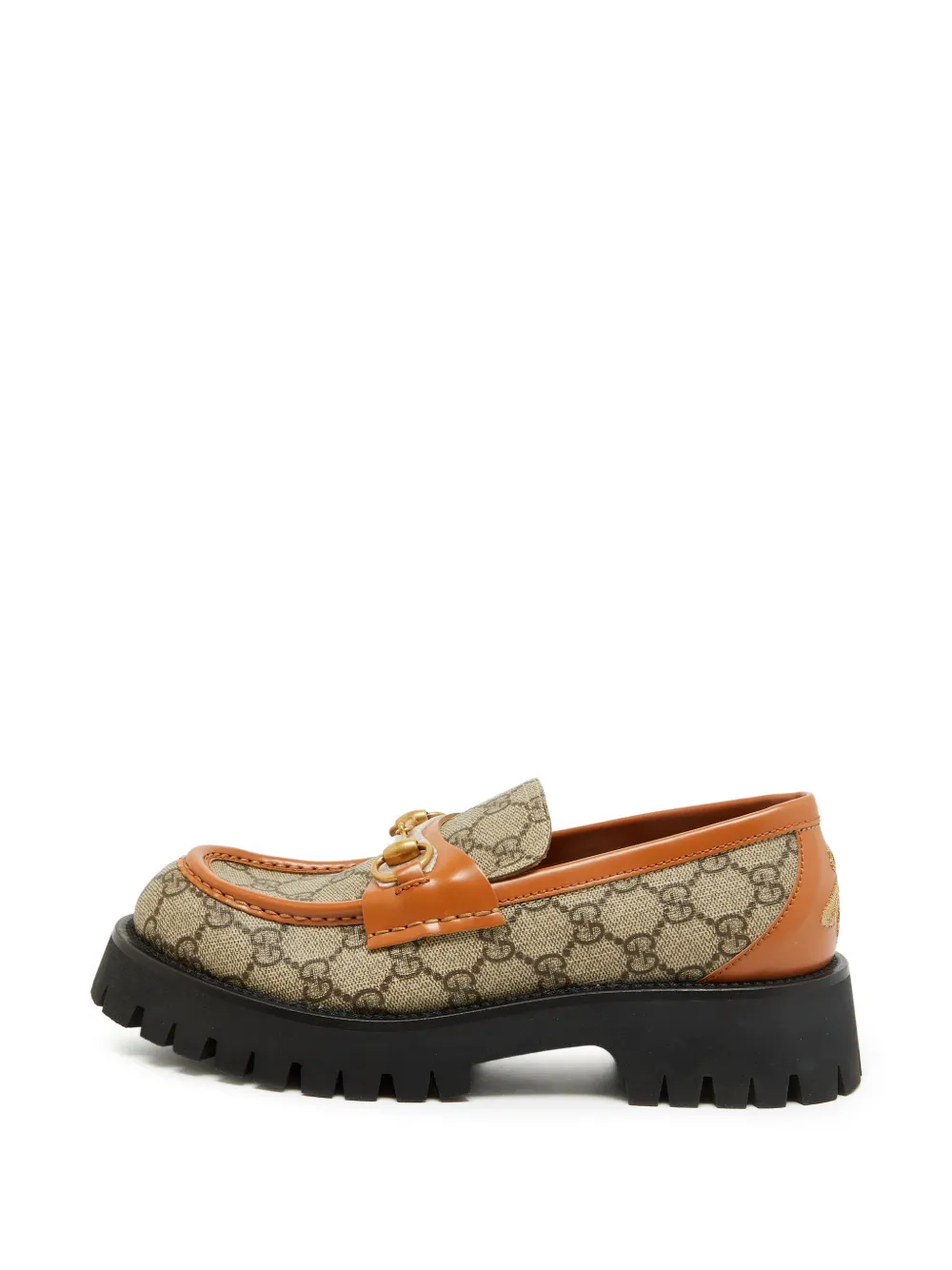 Gucci Pre-Owned Horsebit platform loafers - Braun