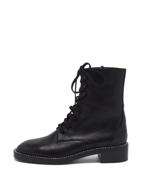 Stuart Weitzman Sondra Shine combat boots