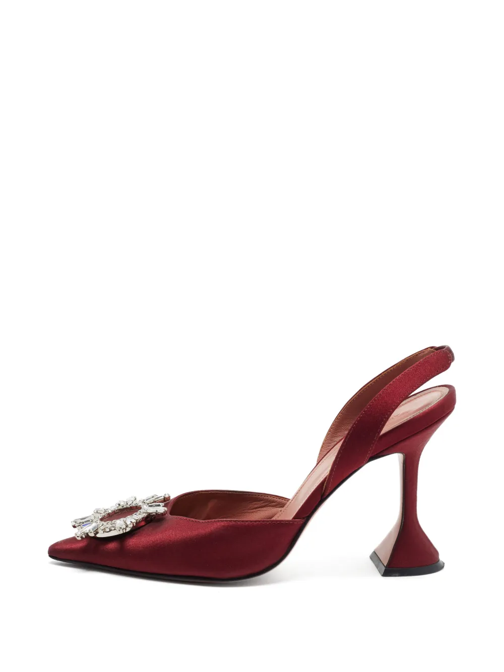Amina Muaddi Begum flared slingback pumps - Rot