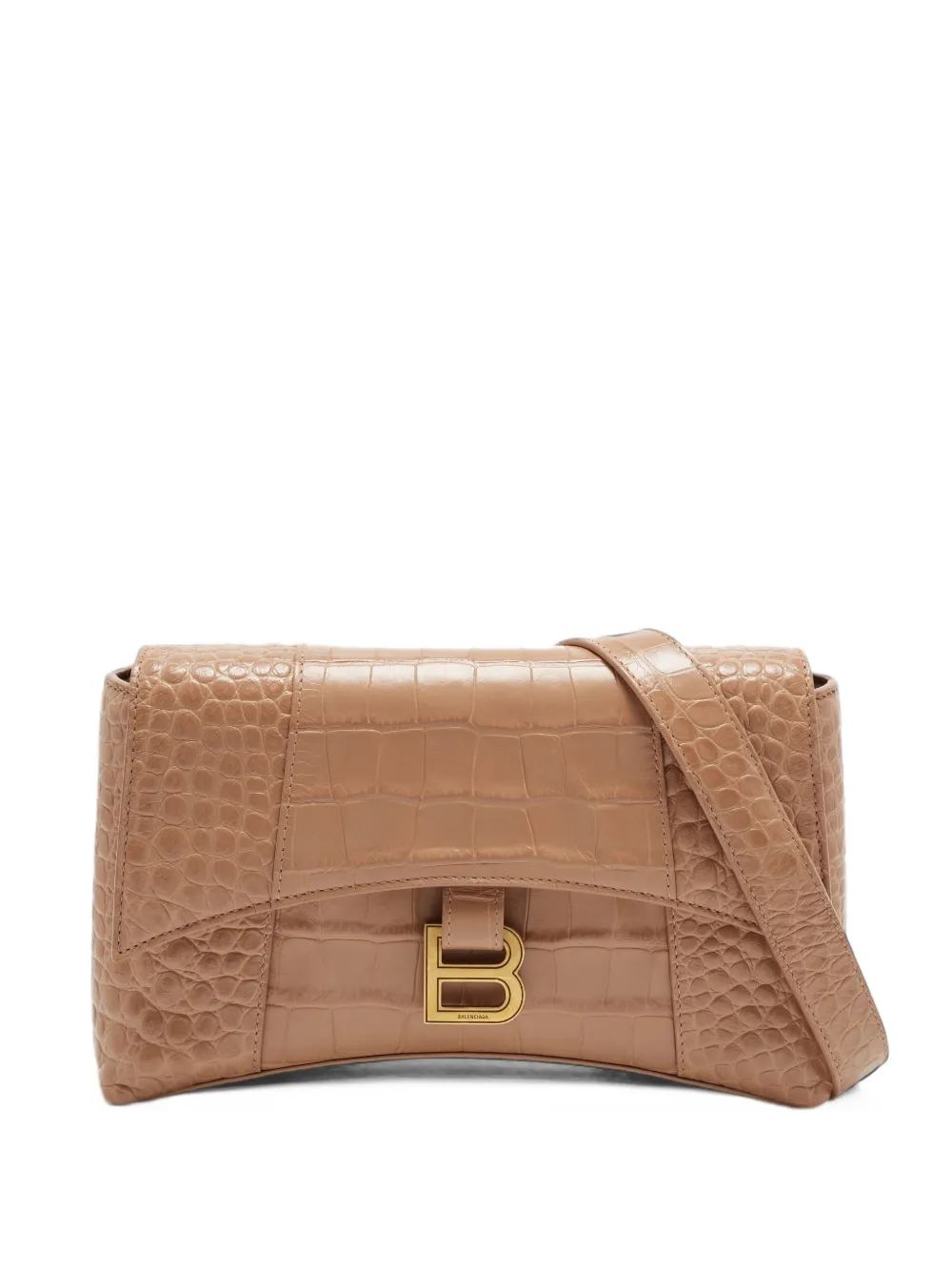Balenciaga Pre-Owned Downtown XS leather shoulder bag - Nude