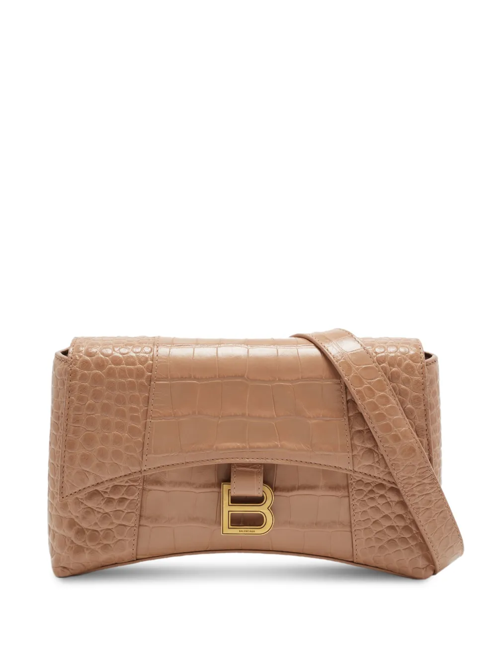 Balenciaga Pre-Owned Downtown XS leather shoulder bag - Nude