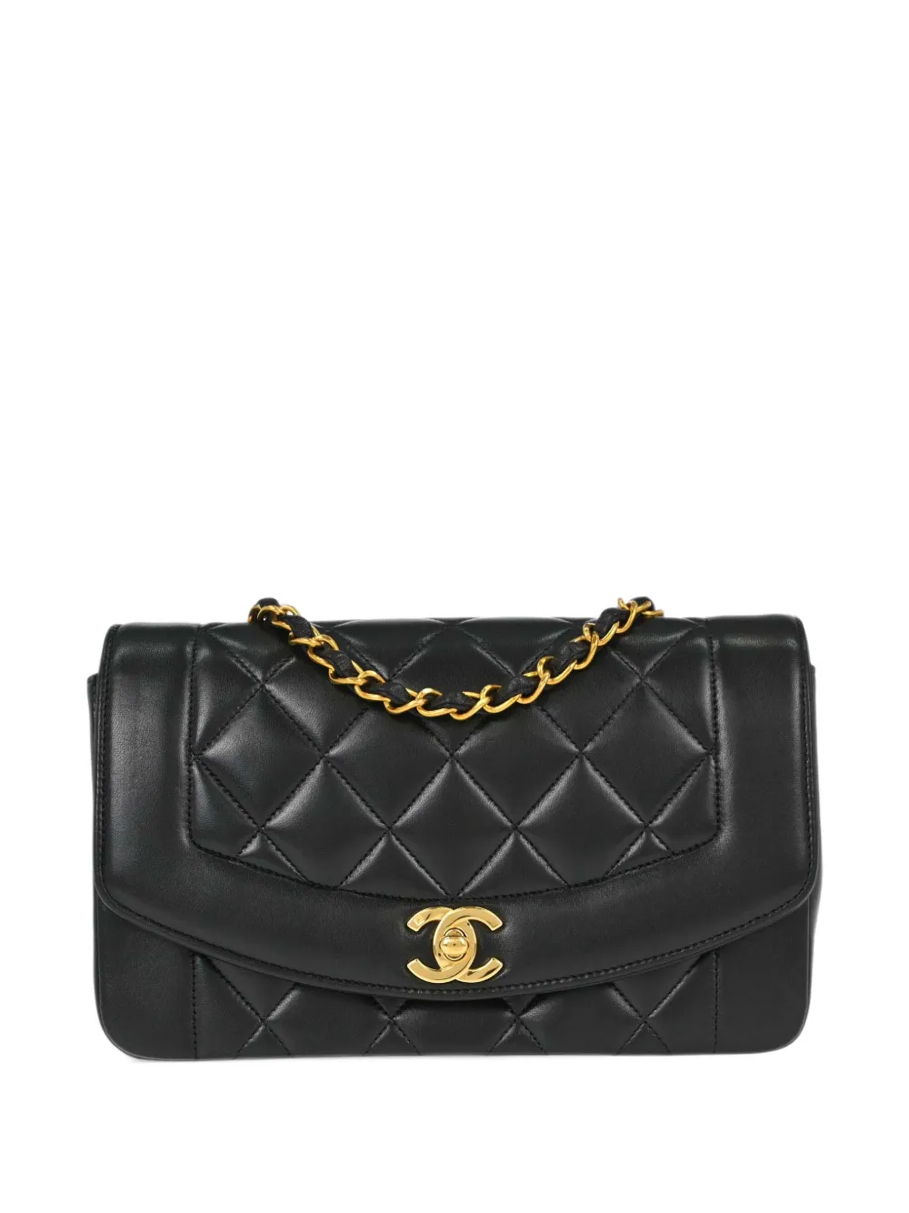 CHANEL Pre-Owned small Diana quilted shoulder bag - Schwarz